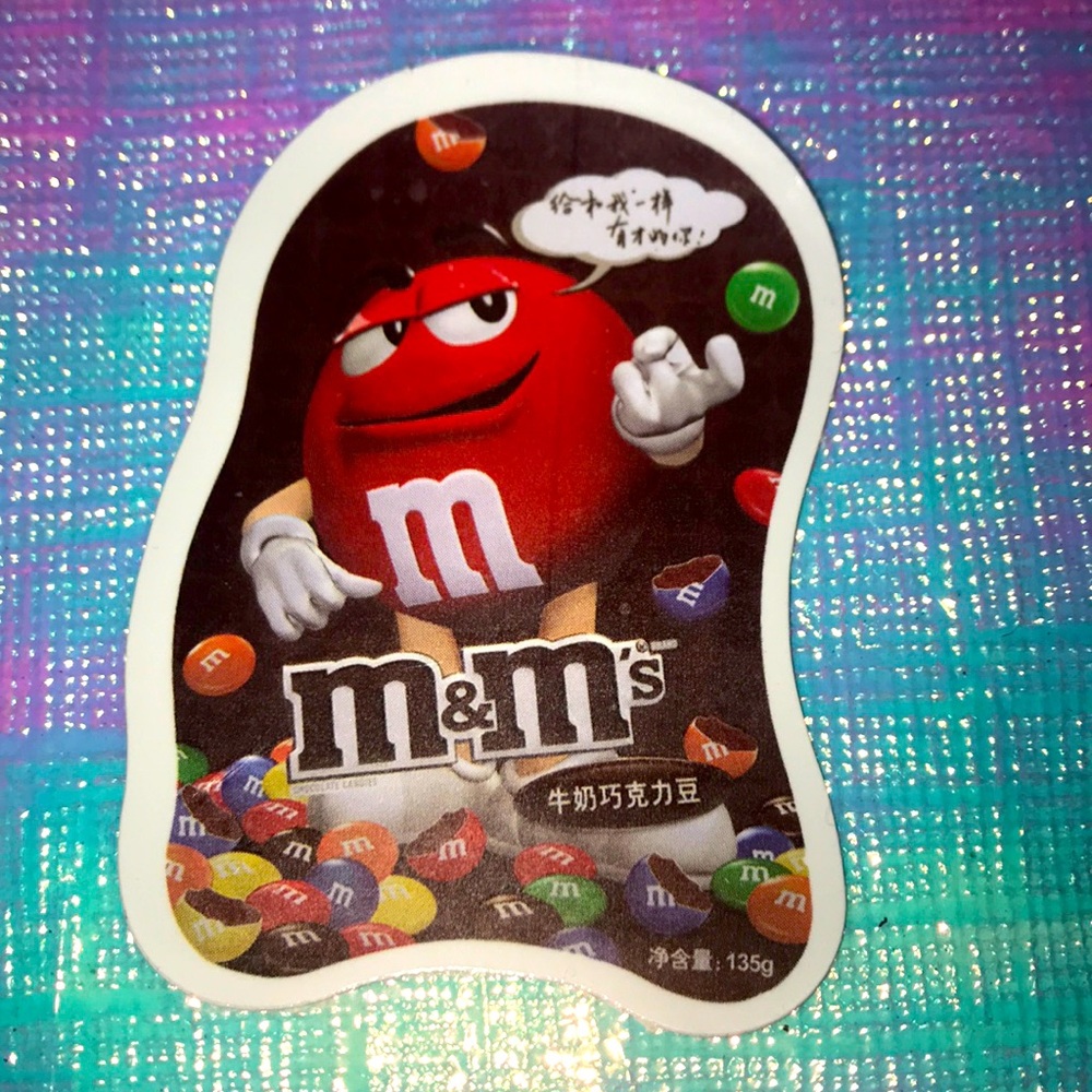 🔥 10/$10 M&M’s Candy Red Character Sticker